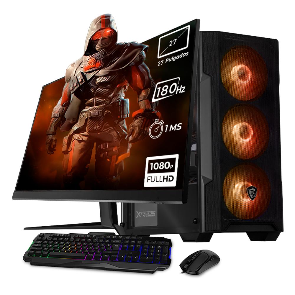Xtreme Pc Gaming Msi Geforce Rtx 5060 Amd Ryzen 7 5700 32gb Ssd 1tb Monitor 27 180hz
