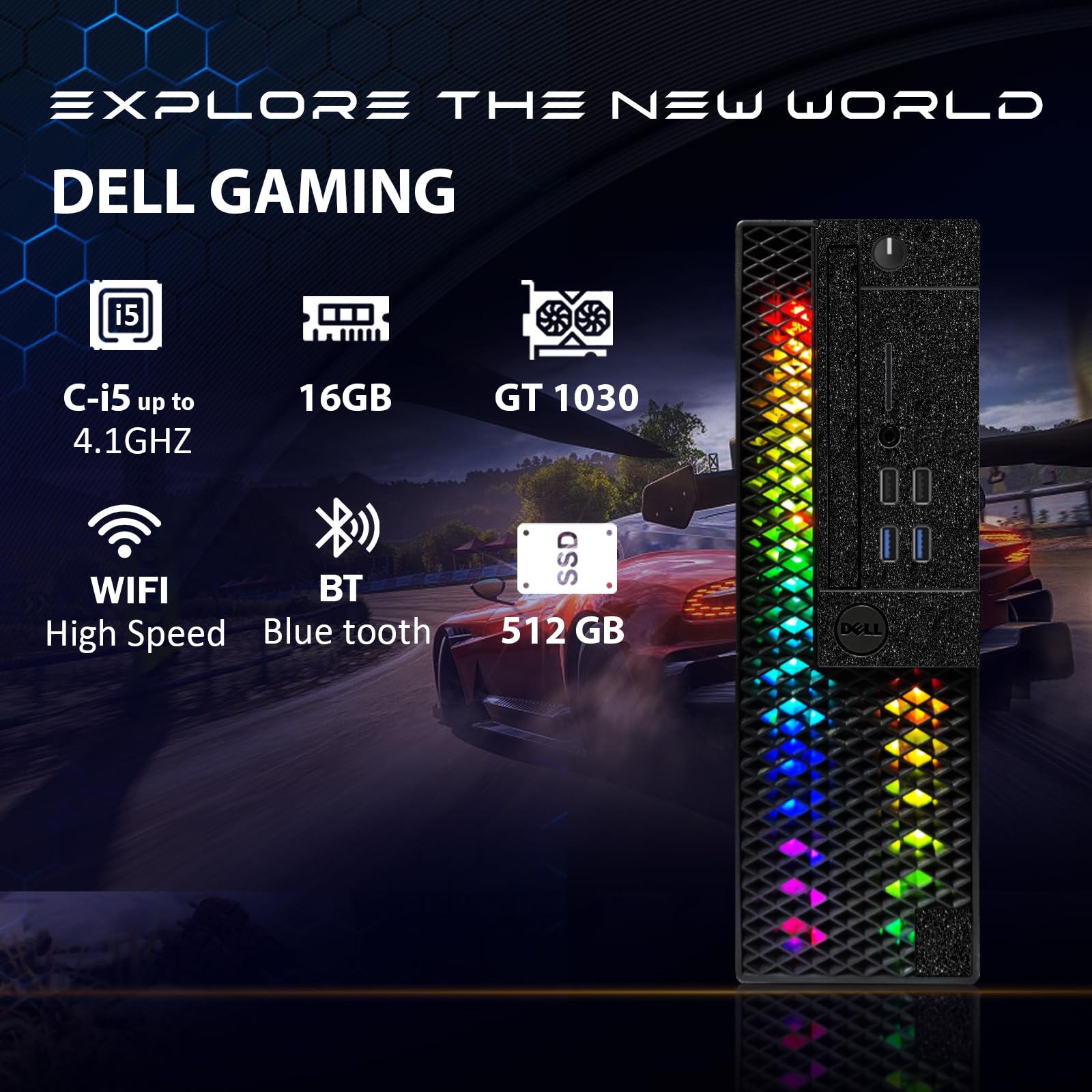 Foto 4 pulgar | Computadora De Escritorio Para Juegos Rgb De Dell Renovada  Intel Core - Venta Internacional.