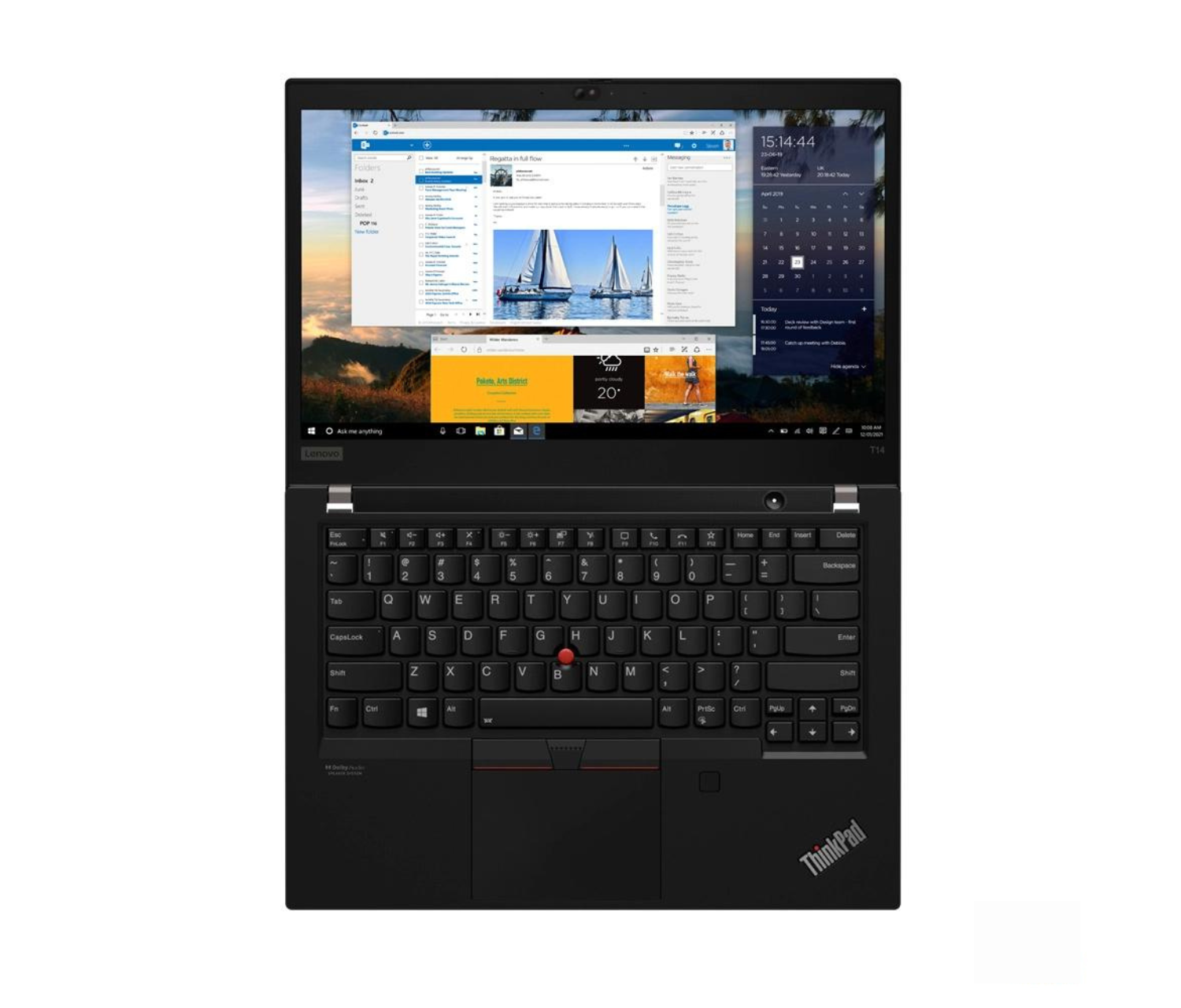 Foto 2 pulgar | Laptop Lenovo Thinkpad T14 Gen 2 Intel Core I5 1135g7 8GB Ram 256GB Ssd 14''  Win 10 Pro color Negro