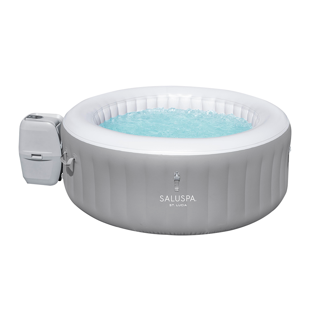 Jacuzzi Spa Saluspa 60038 Inflable Redondo St. Lucía 1.70 m para 3 Personas color Gris