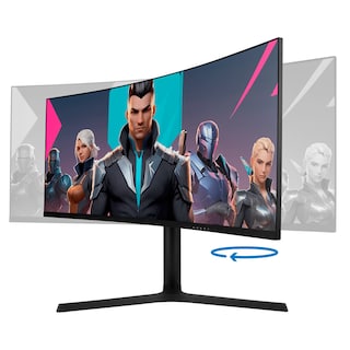 Foto 3 | Monitor Gamer Curvo Vorago MG802 Led 34 Pulgadas 3440x1440 Ultra Wide Quad HD Freesync 180hz HDMI/Displayport Negro