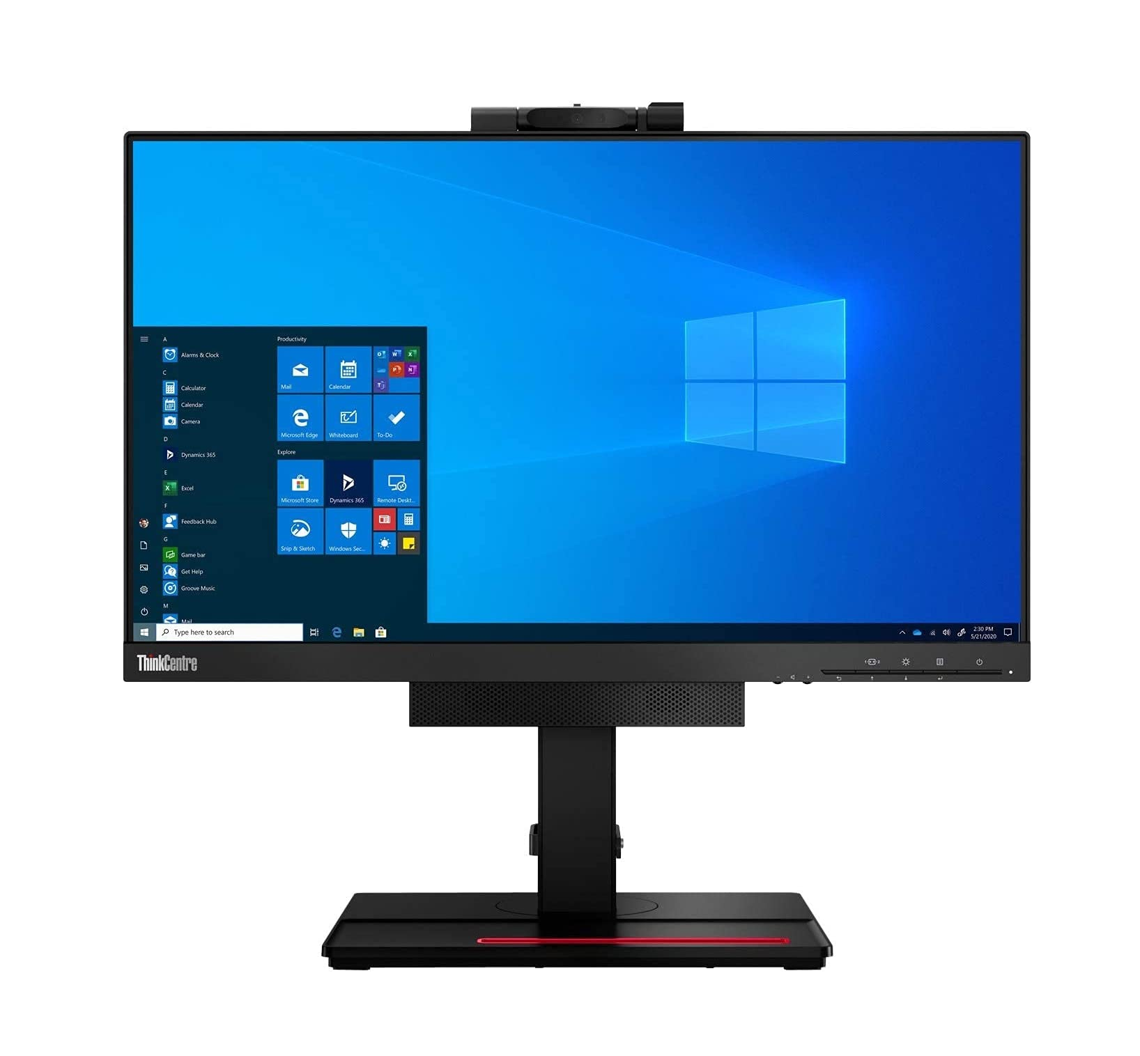 Foto 2 pulgar | Monitor Lenovo Thinkcentre 24'' color Negro