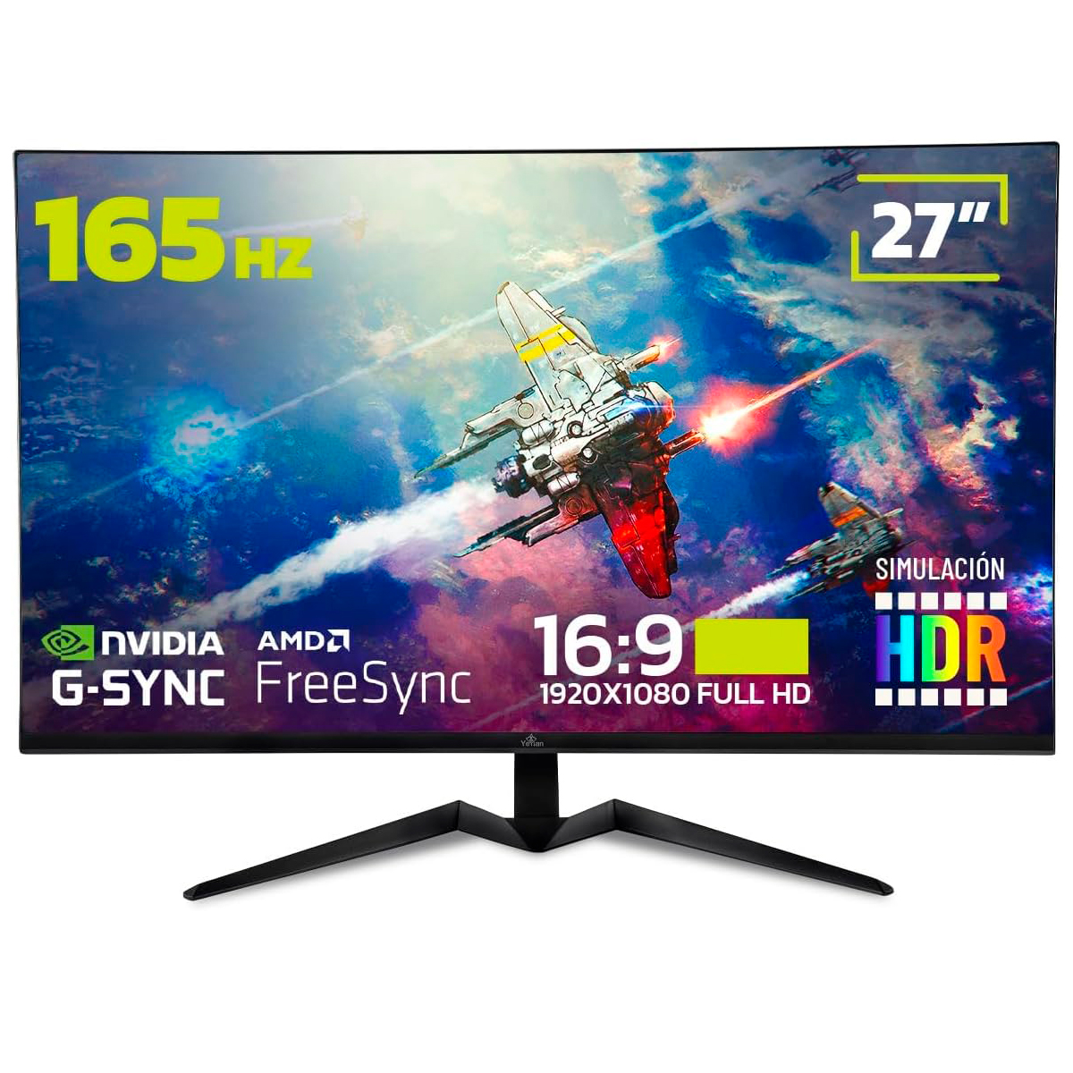 Foto 1 | Monitor Gamer Yeyian Ymf-va27-01 Plano 27'' Odraz Fhd 1ms 165 Hz