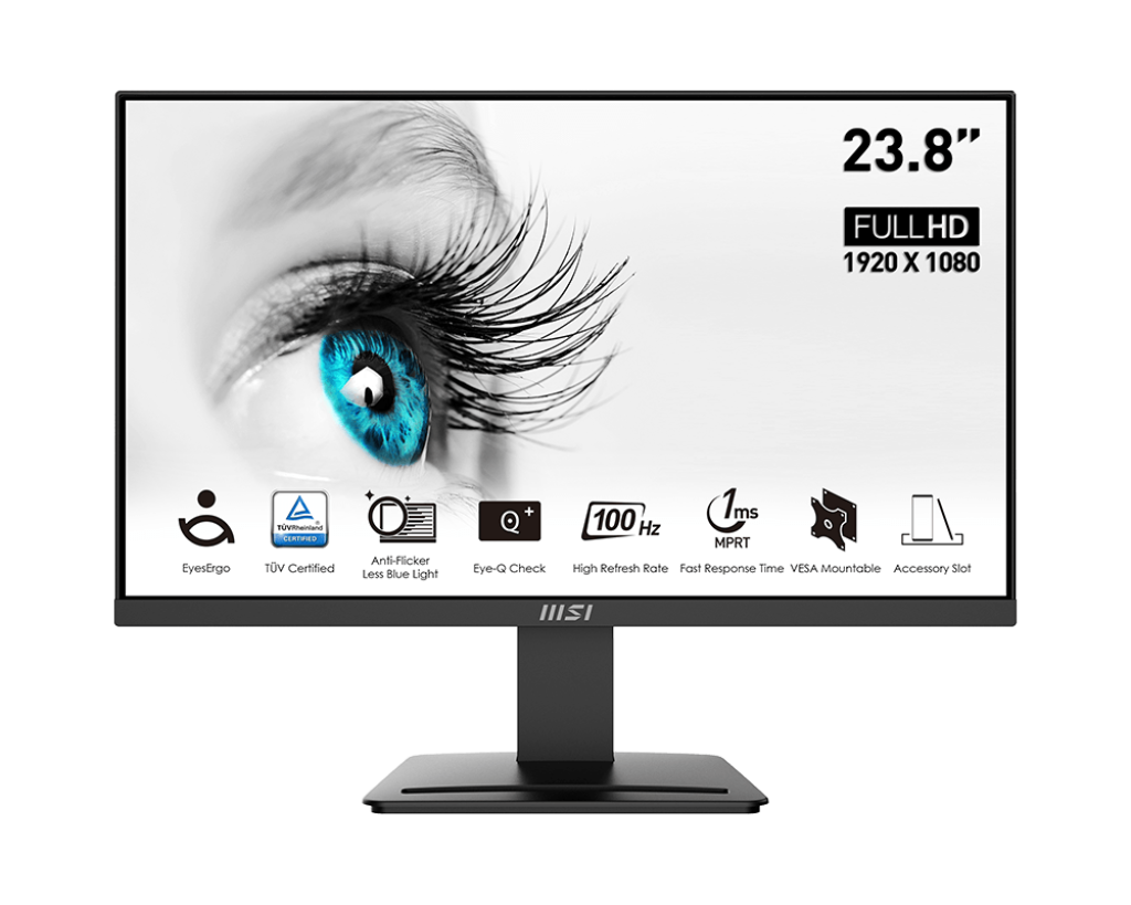 Foto 2 pulgar | Monitor MSI 24'' Pro MP2412 Negro Productividad Empresarial