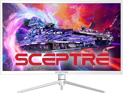 Foto 3 | Sceptre 27'' Curved Nebula White Qhd 2k Monitor 2560 X 1440p Hasta 165hz 1ms Hdr1000 99% Srgb Altavoces Incorpora