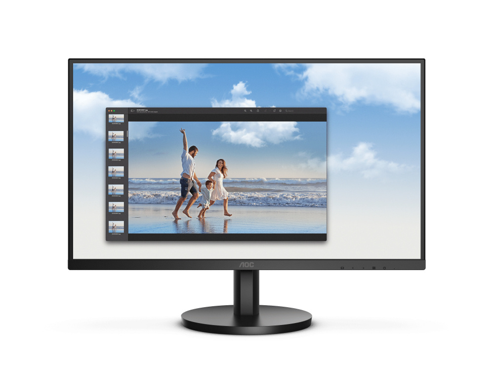 Foto 2 pulgar | Monitor AOC 22B3HM LCD 21.5'' Full HD 75Hz HDMI Negro