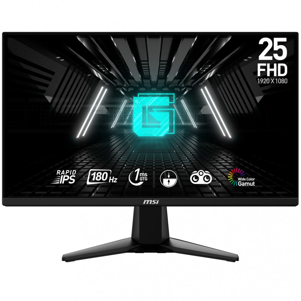 Foto 1 | Monitor Gamer MSI G255f Lcd 24.5'' Full Hd Freesync 180hz Hdmi Negro
