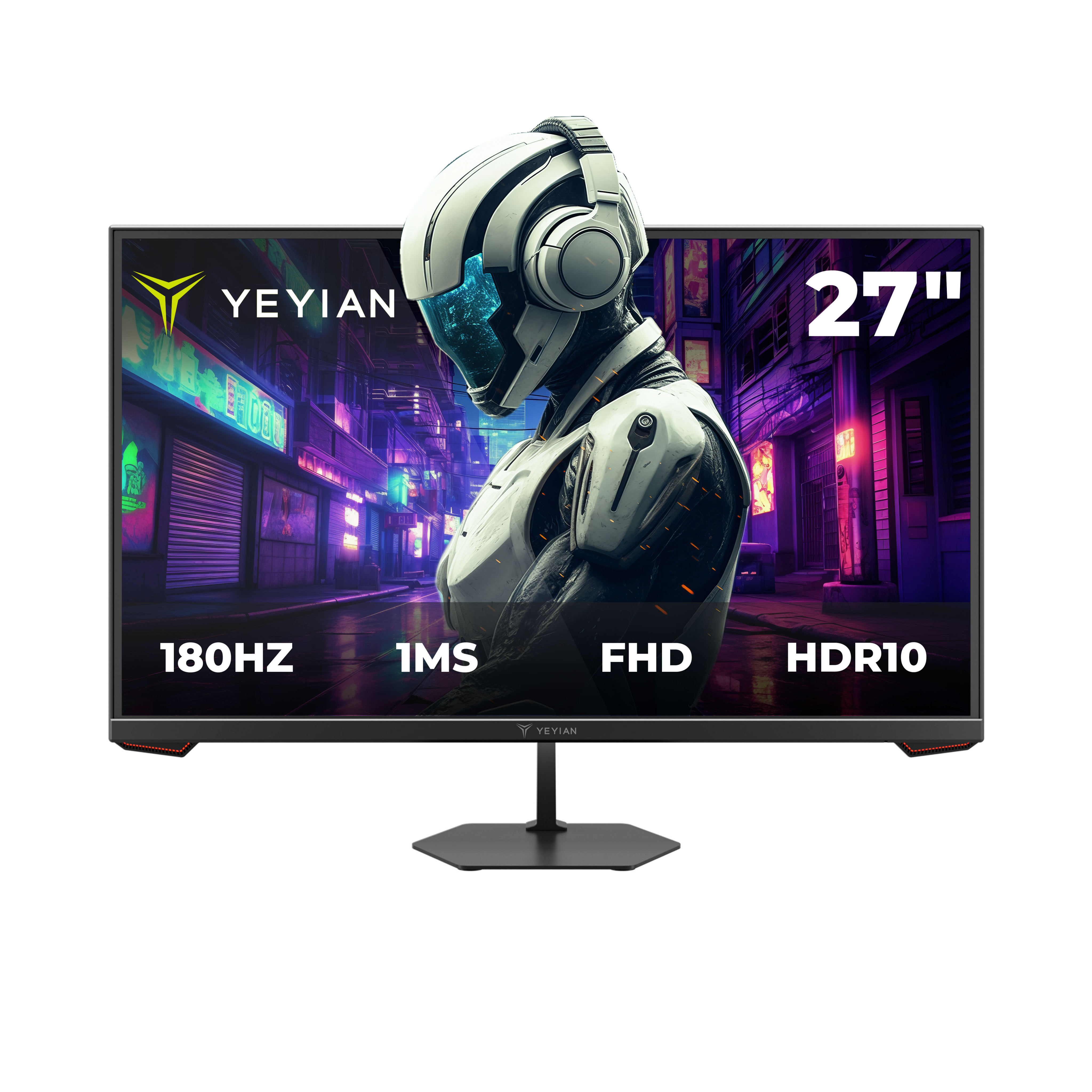 Foto 2 pulgar | Monitor Gamer Yeyian Ymf-ipf27-g1 De 27'' Full Hd (1920x1080) Fast Ips 180hz Freesync/g-sync Vesa 75*75mm Hdr10