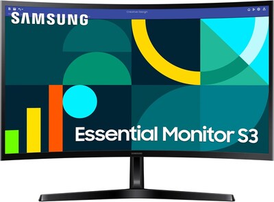 Foto 1 | Monitor Curvo Samsung Essential S3 Gamer 27'' S36d 1800r 16:9 Fhd 1920x1080100hz Flicker Free