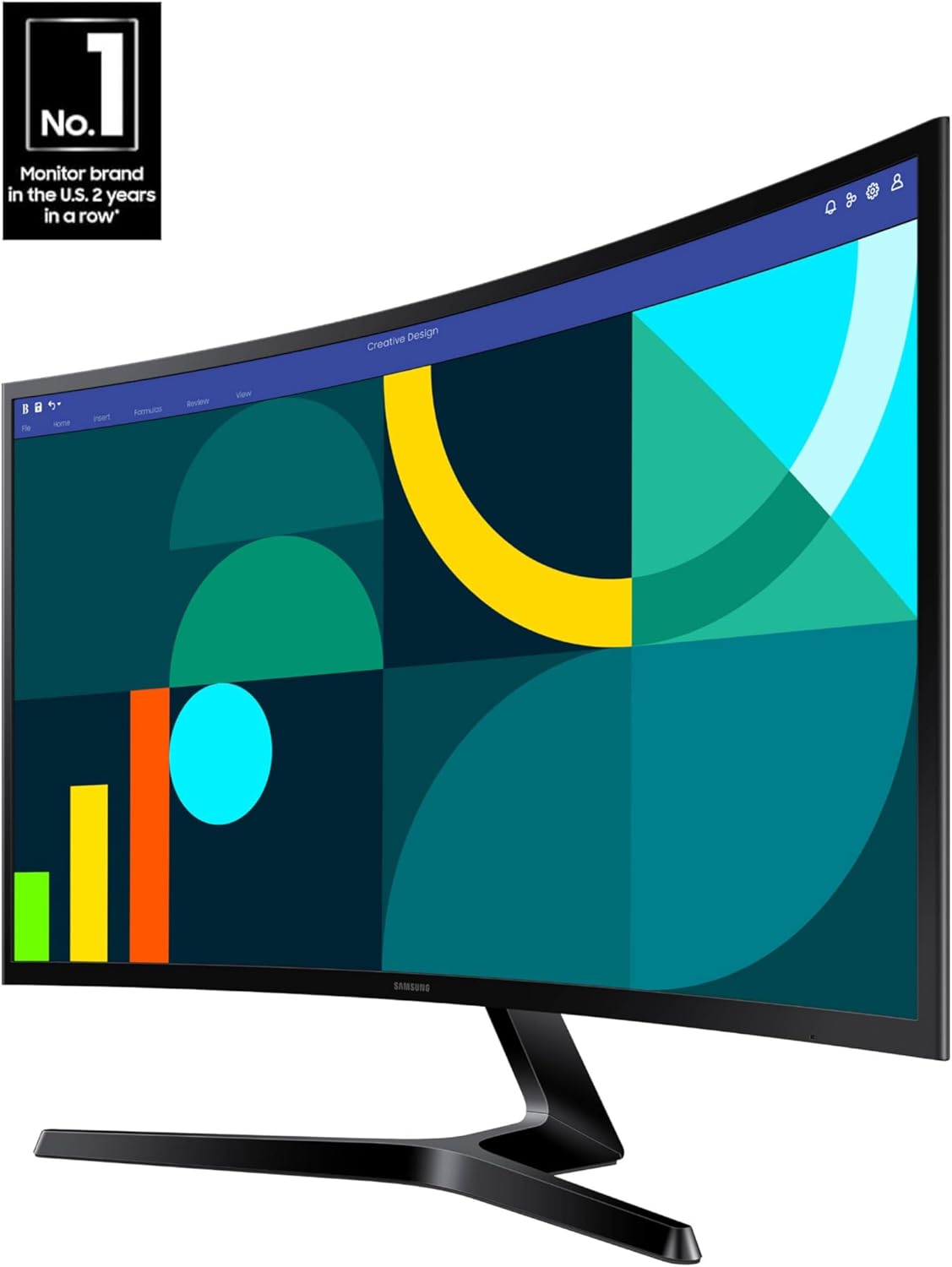 Foto 2 | Monitor Curvo Samsung Essential S3 Gamer 27'' S36d 1800r 16:9 Fhd 1920x1080100hz Flicker Free