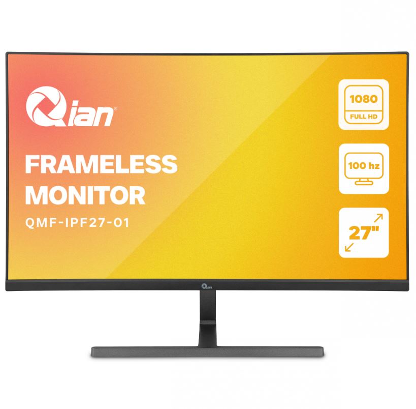 Foto 2 pulgar | Monitor Qian Qmf-ipf27-01 Ips 27'' Fhd 1920×1080, 100hz, Inclinacion, Vesa 100x100, 4ms, Hdr10, Vga Y Hdmi, G-sync