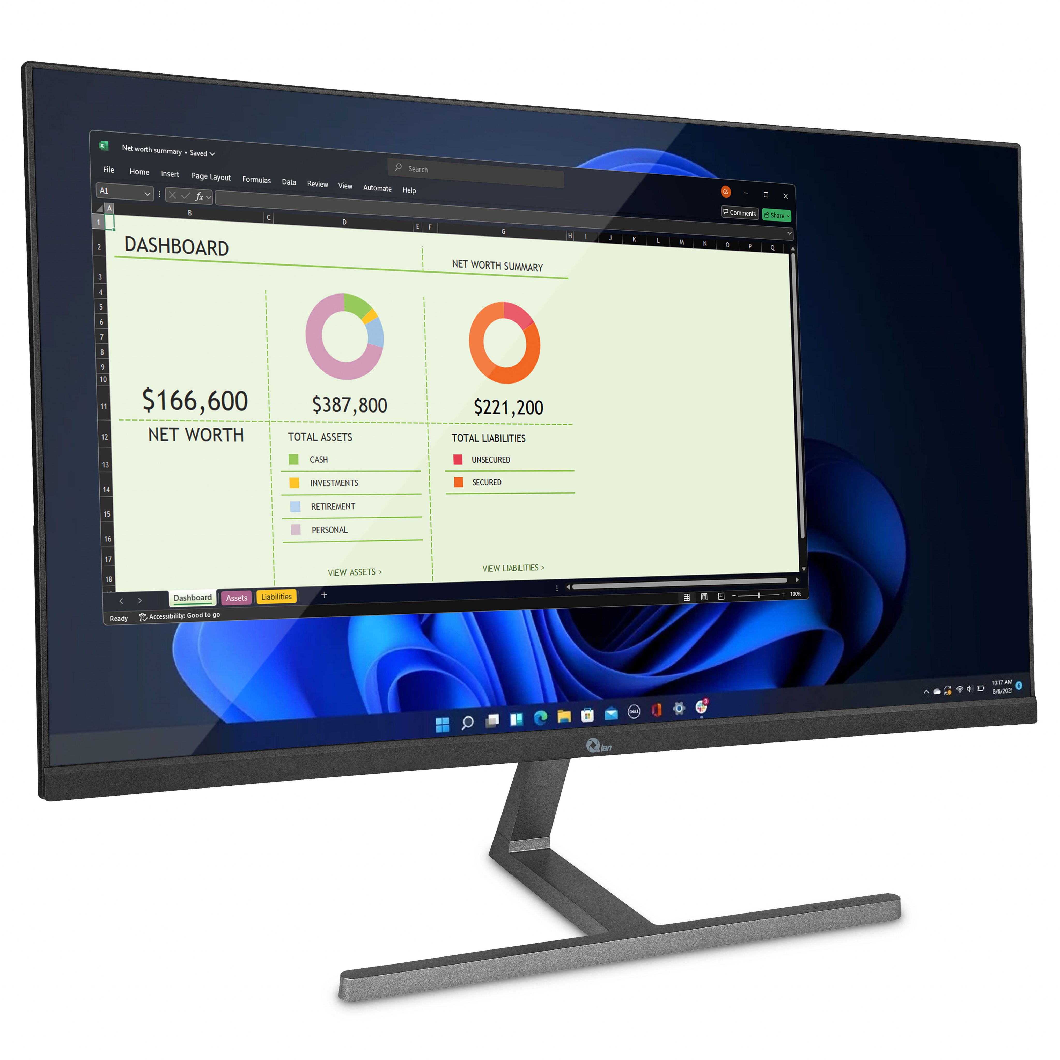 Foto 4 pulgar | Monitor Qian Qmf-ipf27-01 Ips 27'' Fhd 1920×1080, 100hz, Inclinacion, Vesa 100x100, 4ms, Hdr10, Vga Y Hdmi, G-sync