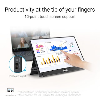 Foto 2 | Monitor Portátil Asus Zenscreen Touch 16'' Usb-c Full Hd - Venta Internacional