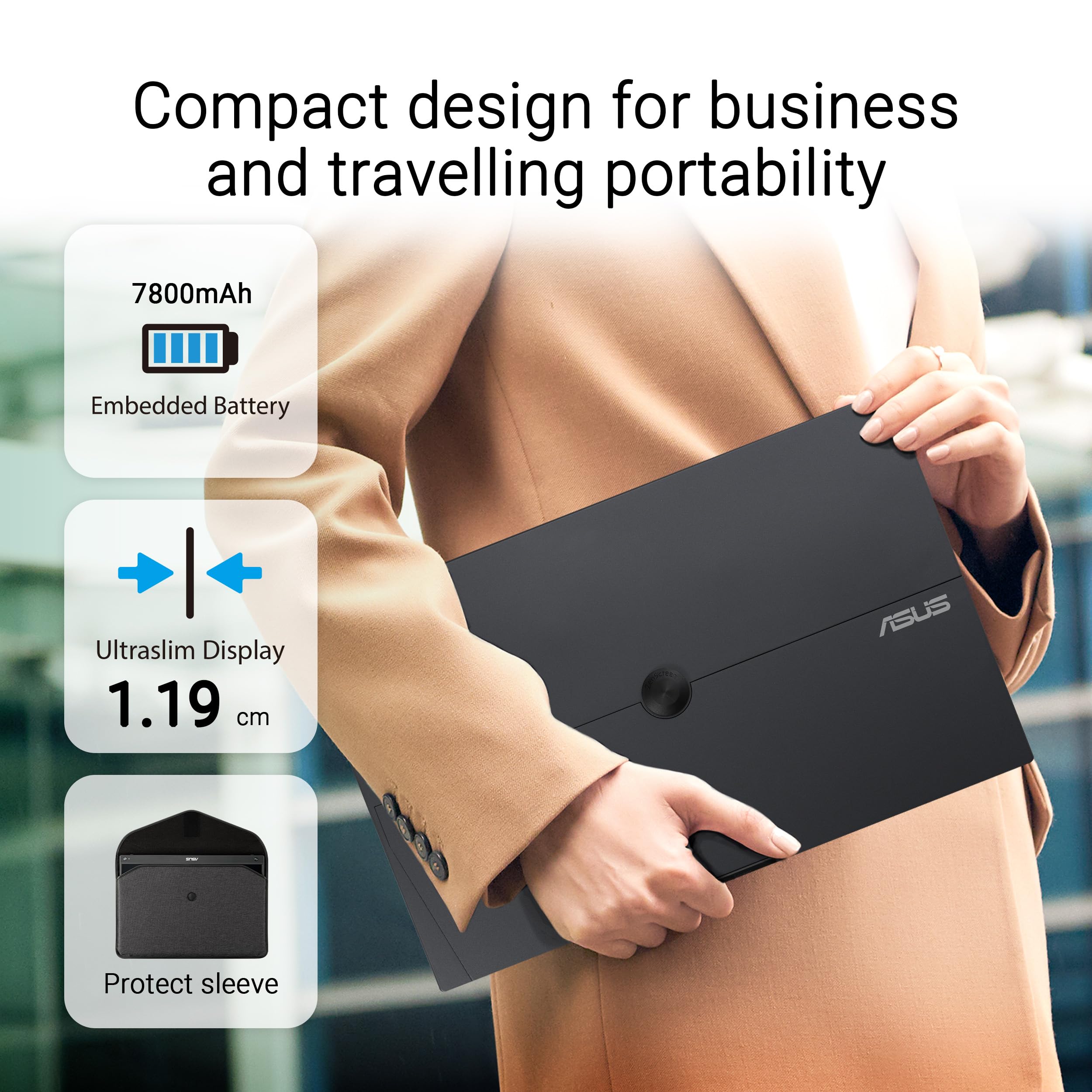 Foto 4 pulgar | Monitor Portátil Asus Zenscreen Touch 16'' Usb-c Full Hd - Venta Internacional