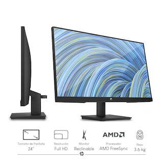 Foto 2 | Combo Monitor Hp P24v G5 24'' Fhd 75hz + Audífonos Bluetooth