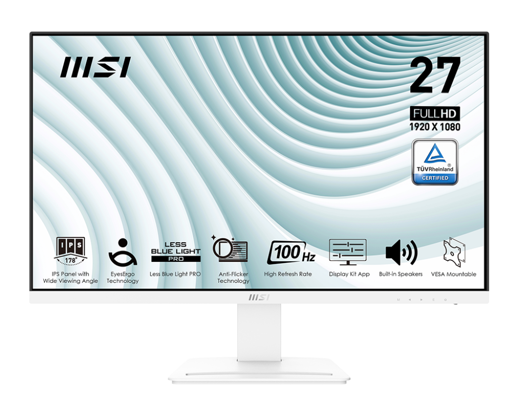 Foto 3 | Monitor MSI Pro Mp273aw 27'' Full Hd Ips Blanco