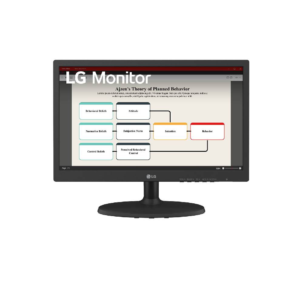 Foto 2 pulgar | Monitor Lg 19ba300 18.5” Resol 1366 X 768 Hd Negro