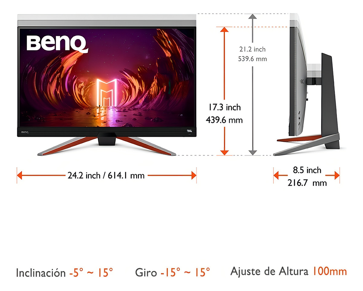 Foto 8 pulgar | Monitor Benq Ex2710q 27'' 2k Ultra Hd, 165hz, 2ms, Led, Vesa