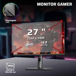 Foto 2 | Monitor Gamer 27 Balam Rush Ultra Explorer Mxt27p 1ms 165hz Qhd Ips Hdmi Dp Altavoces Pivote Freesync / G-sync