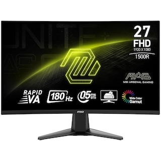 Foto 1 | Monitor Gamer Curvo 27 Msi Mag 27c6f 0.5ms 180hz Full Hd Rapid Va Hdmi Freesync