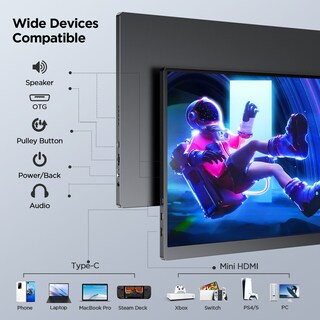 Foto 3 | Monitor Portátil Uperfect, 16 Pulgadas, 2560 X 1600, Hdr, 144 Hz