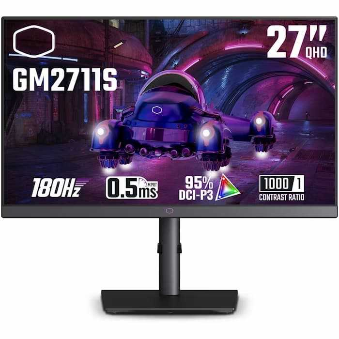 Foto 2 pulgar | Monitor Cooler Master 27'' Gm2711s Ips Qhd 0.5ms 180hz Usb-b Usb-a Hdmi Dp Cmi-gm2711s-us