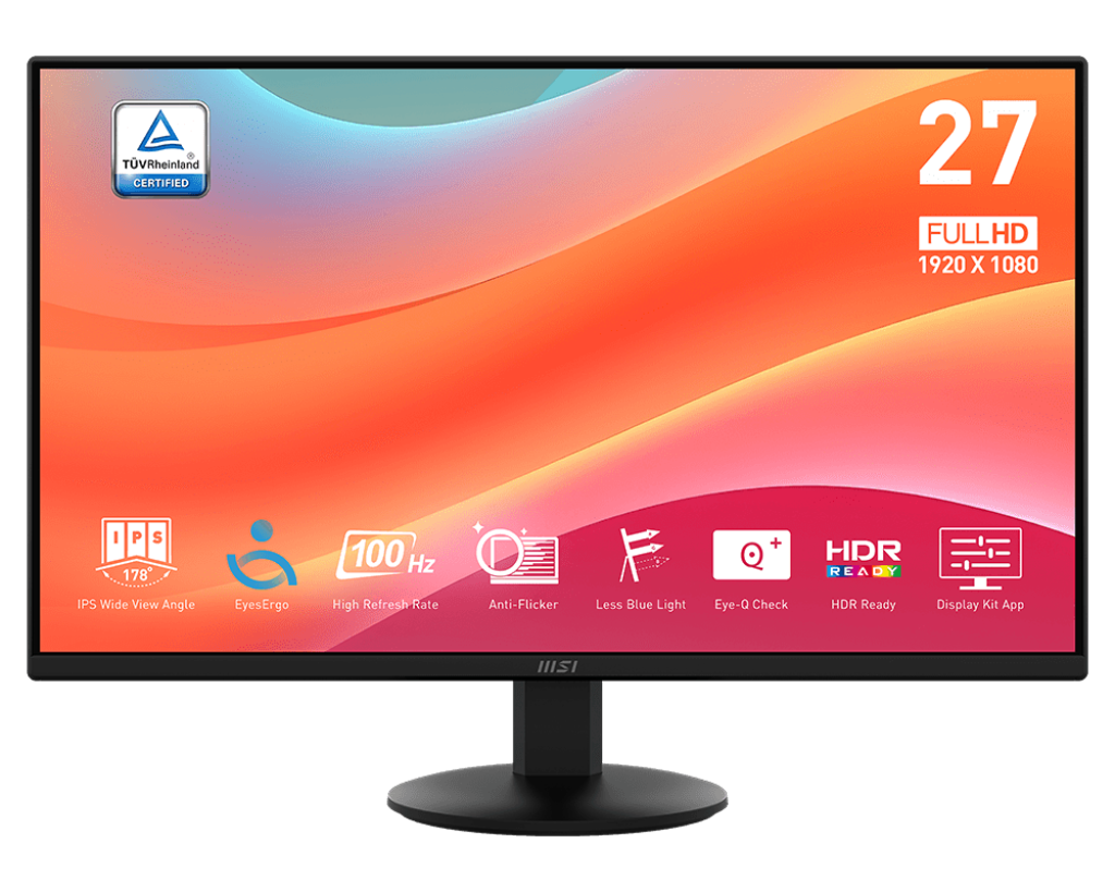 Monitor Msi 27'' Pro Mp272l 100hz 1ms Fhd Hdmi Vga Pro Mp272l