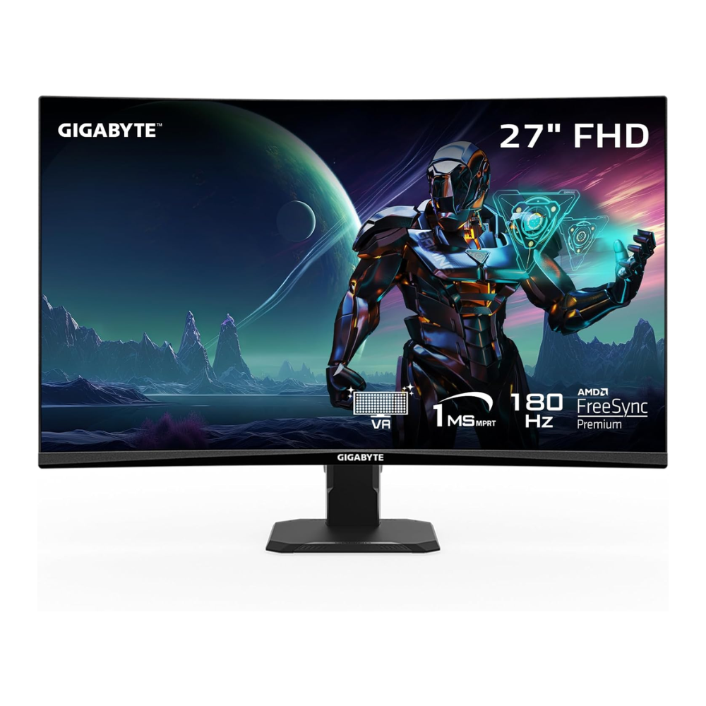 Foto 1 | Monitor Gamer Curvo Gigabyte Gs27fc 27'' Fhd 180hz 1ms