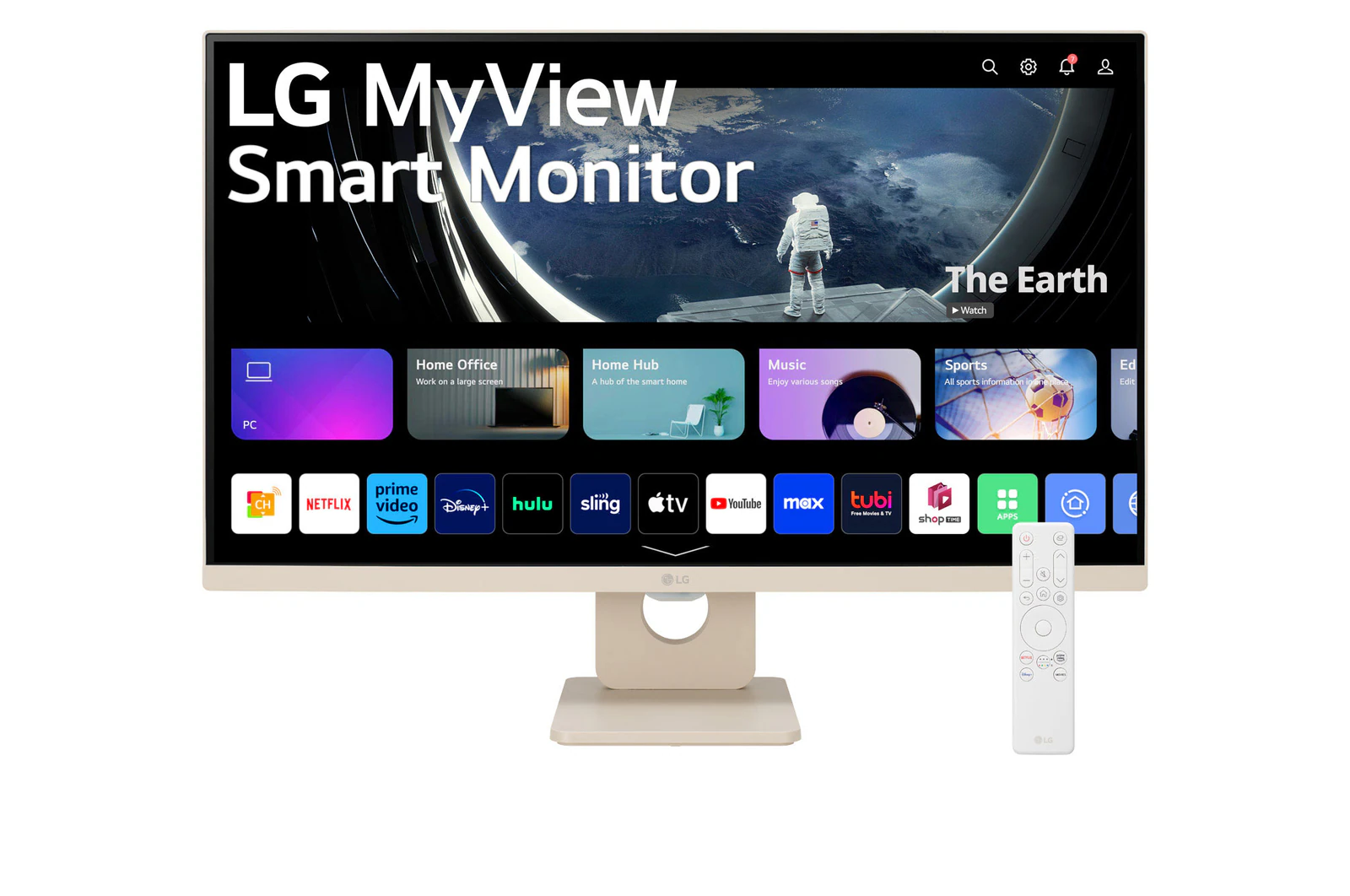 Foto 2 pulgar | Monitor Lg 27sr50f-w 27'' Smart Tv Full Hd Ips Blanco Hdmi Usb-a
