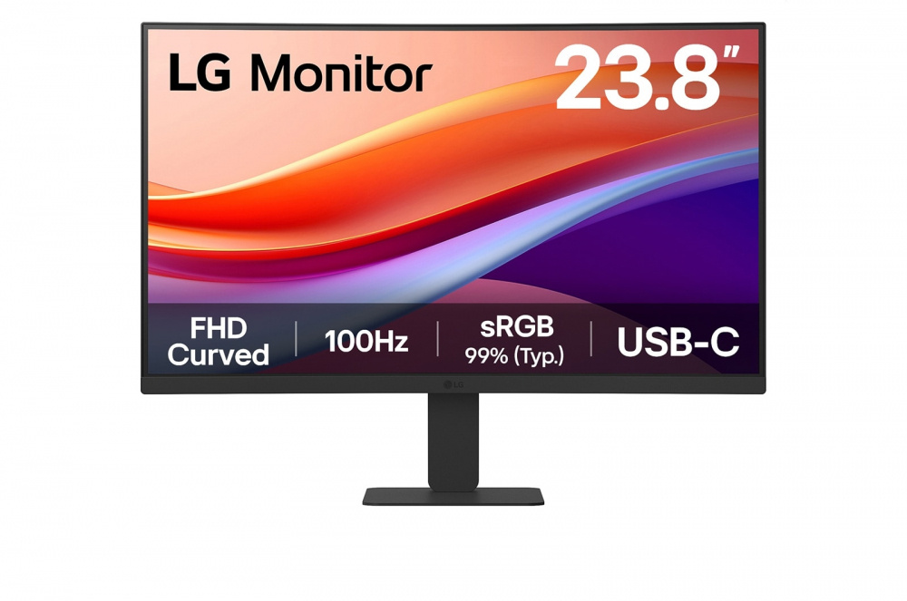 Foto 2 pulgar | Monitor Curvo Lg 24u421a-b Led 23.8''