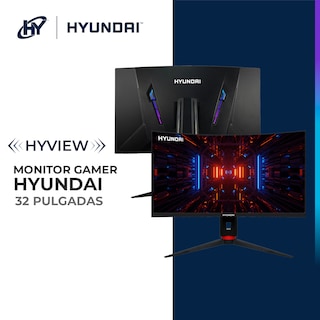 Foto 2 | Monitor Curvado De Gaming Hyundai Hy View 32'', R1000, Ips 2560x1440p, 200hz, 1ms (mprt), Gtg 4ms, Od 4ms