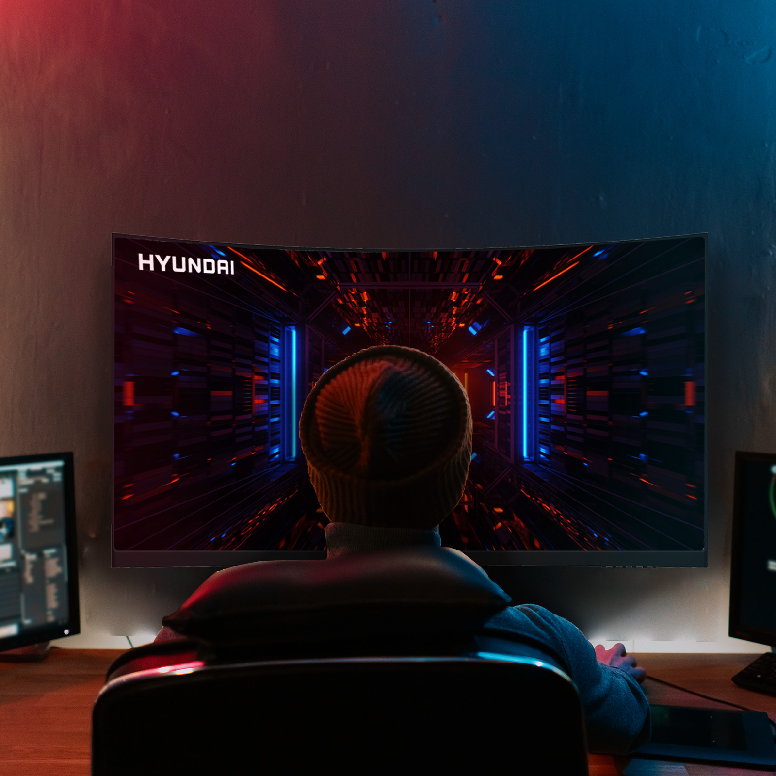 Foto 6 pulgar | Monitor Curvado De Gaming Hyundai Hy View 32'', R1000, Ips 2560x1440p, 200hz, 1ms (mprt), Gtg 4ms, Od 4ms