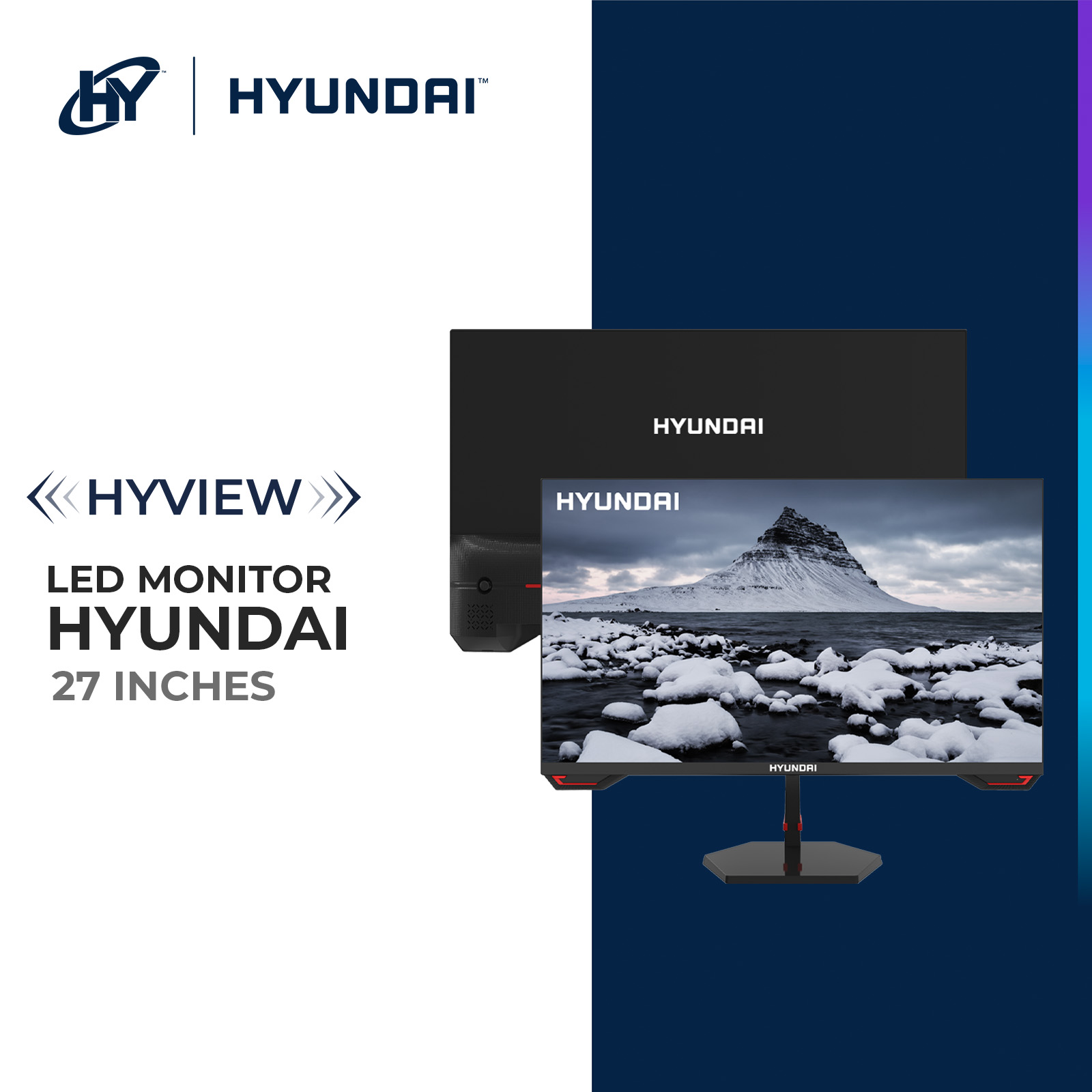 Foto 2 | Monitor De Gaming Hyundai Hy View 27'', Ips 2560x1440p, 200hz, 1ms (mprt), Gtg 4ms, Od 1ms