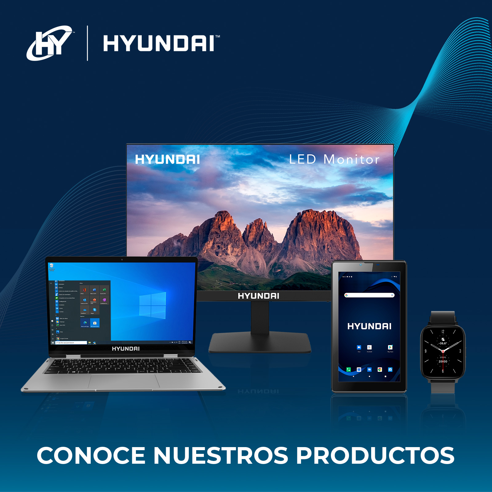 Foto 5 pulgar | Monitor De Oficina Hyundai Hy View 24'', Va 1920x1080p, 60hz, Gtg 5ms