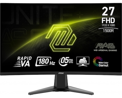 Foto 1 | Monitor Gamer Curvo Msi Mag 27c6f Lcd 27'' 1920x1080 Full Hd 180hz Hdmi/displayport Negro