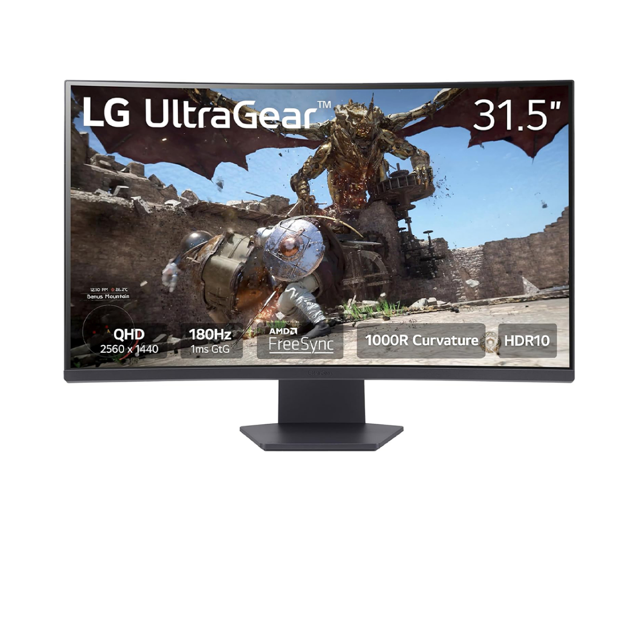 Foto 2 pulgar | Monitor Gamer Lg 32'' Curvo Qhd  Ultragear  180 Hz  1ms