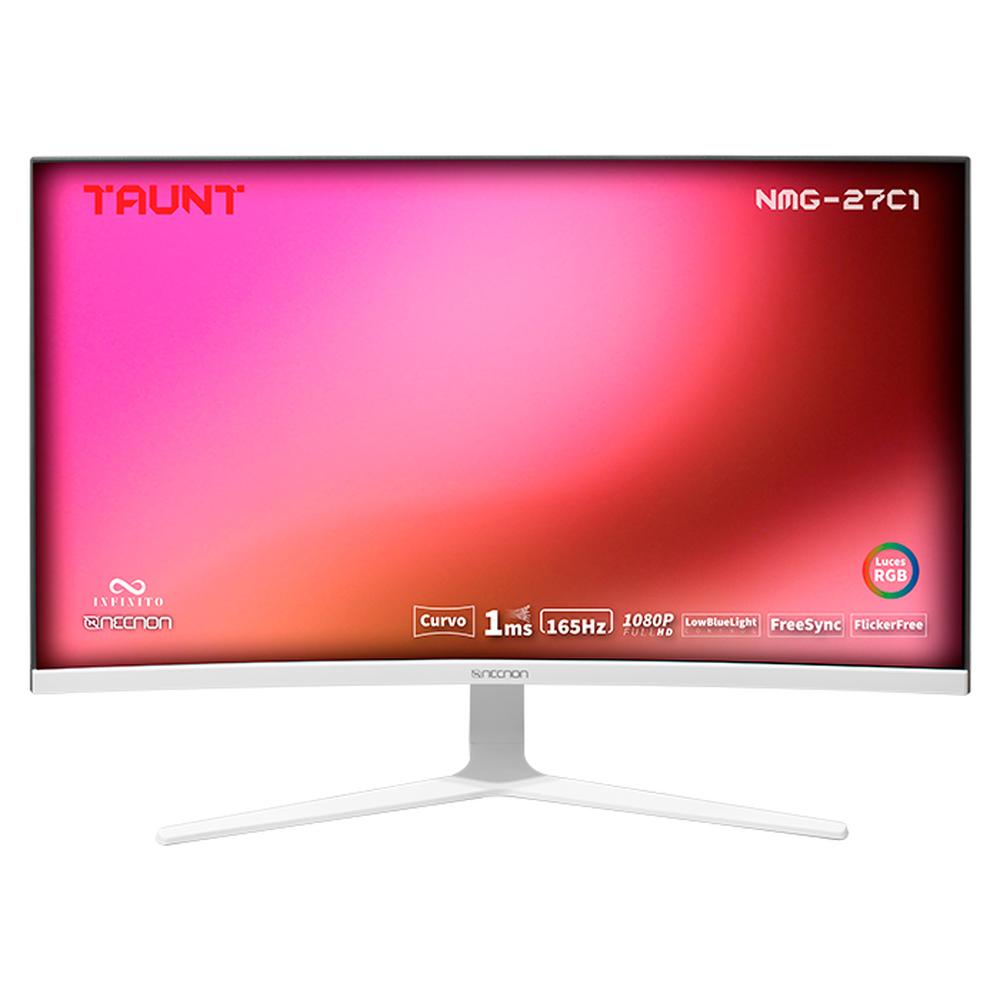 Foto 4 pulgar | Monitor Gaming Curvo Necnon NIMG2712C1 color Blanco HDMI 27''