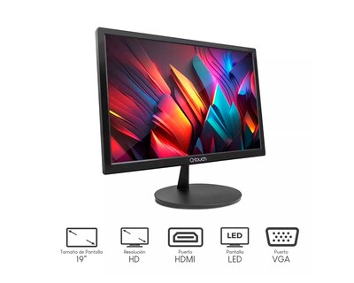 Foto 4 | Monitor Q-TOUCH Qt-1900 color Negro LED 19.5'' HD HDMI