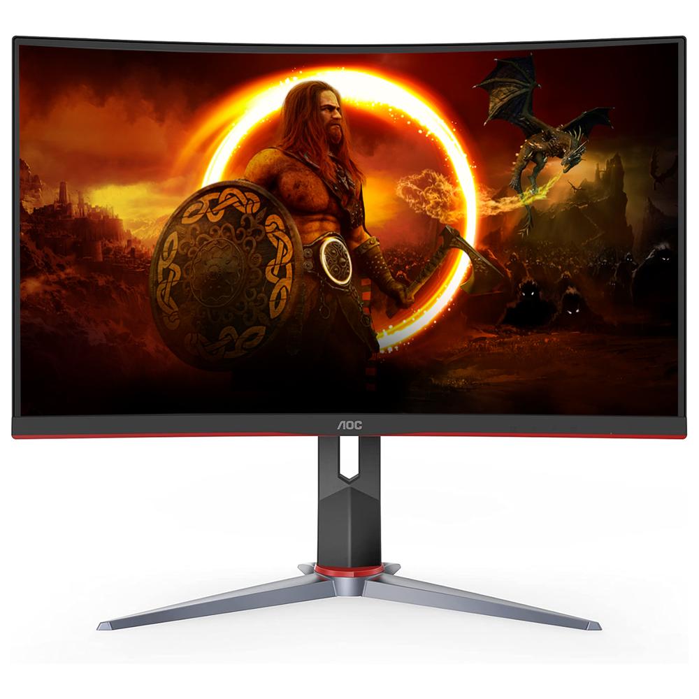 Foto 2 pulgar | Monitor Gamer Curvo 23.8 Aoc 1ms 165hz Full Hd Va Wled Hdmi Freesync C24g2