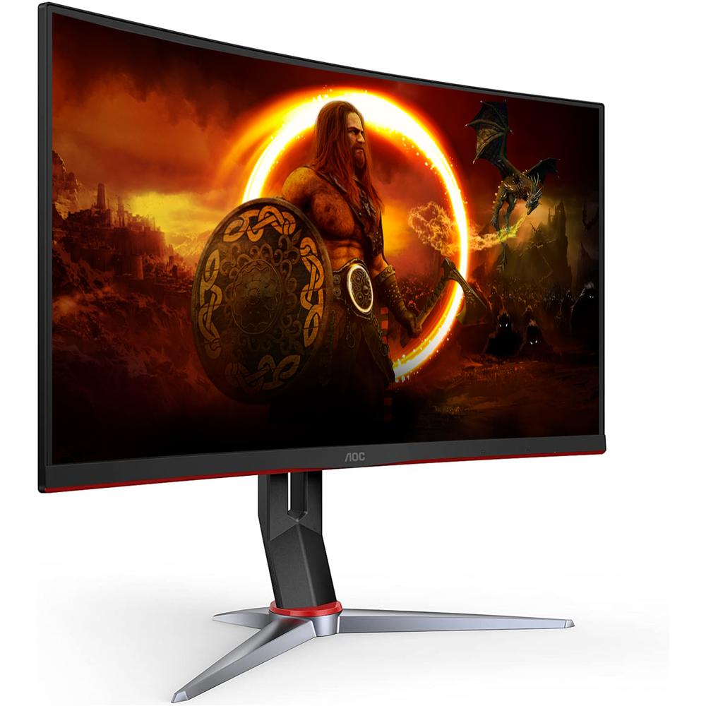 Foto 3 pulgar | Monitor Gamer Curvo 23.8 Aoc 1ms 165hz Full Hd Va Wled Hdmi Freesync C24g2