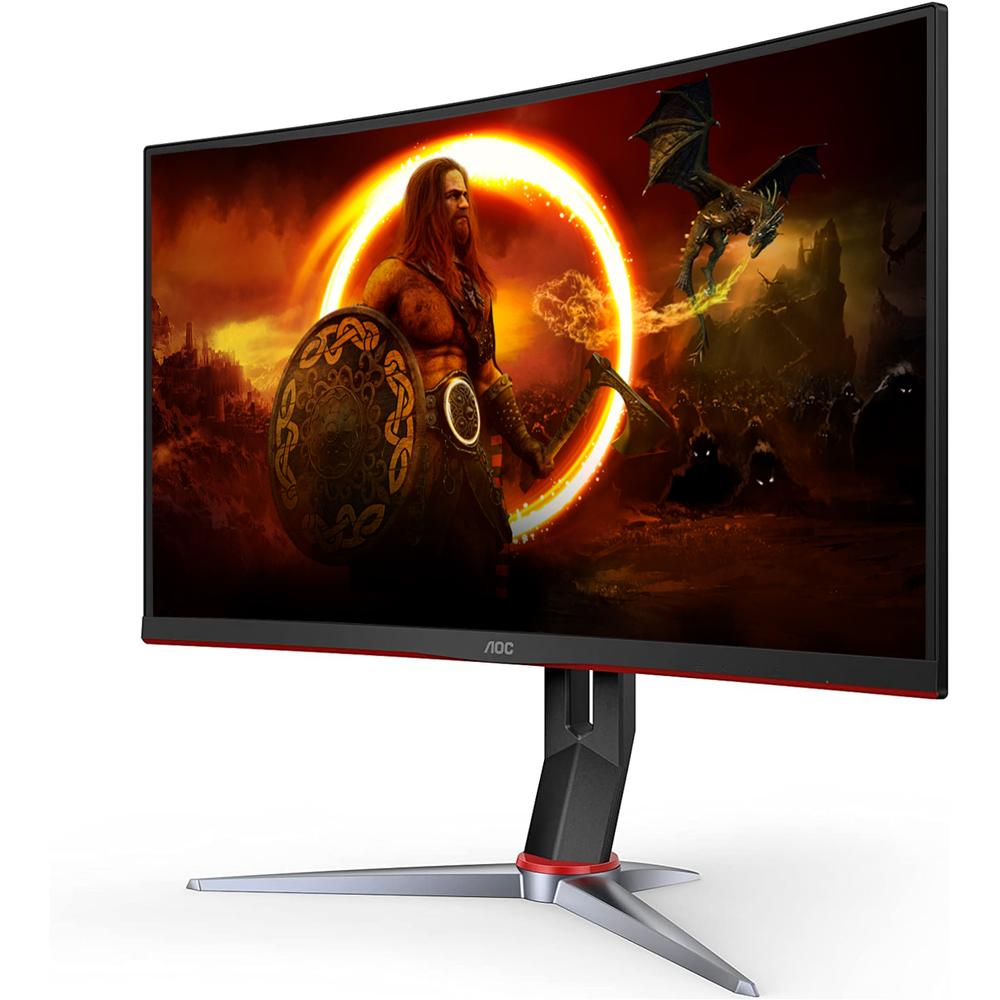 Foto 4 pulgar | Monitor Gamer Curvo 23.8 Aoc 1ms 165hz Full Hd Va Wled Hdmi Freesync C24g2