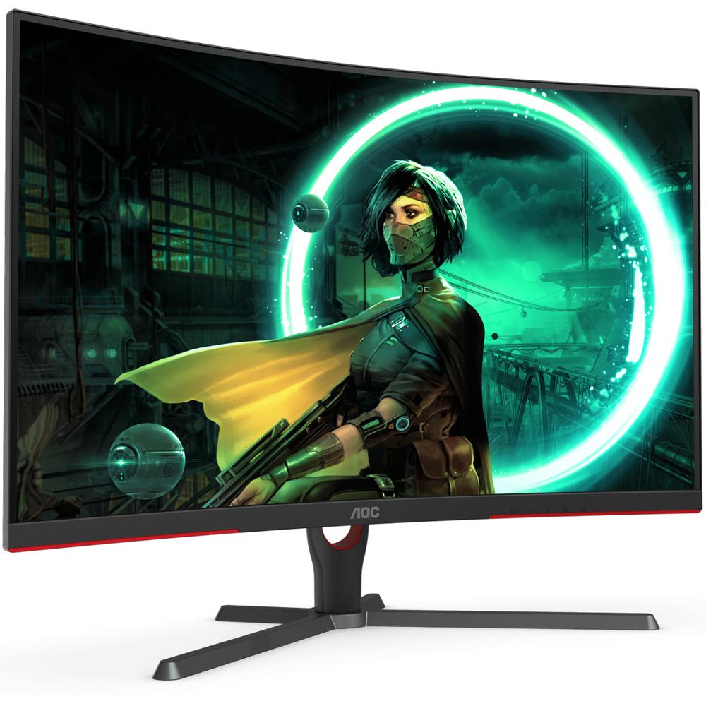 Foto 3 pulgar | Monitor Gamer Curvo 31.5 Aoc 1ms 165hz Full Hd Va Wled Hdmi Freesync C32g3e