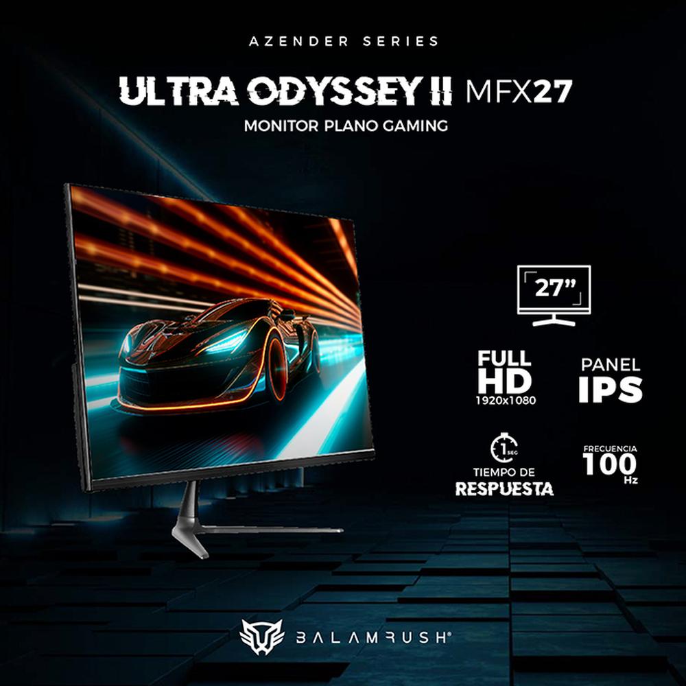 Foto 3 pulgar | Monitor Gamer 27 Balam Rush Ultra Odyssey Ii Mfx27 1ms 100hz Full Hd Ips Led Hdmi Br-938310 color Negro