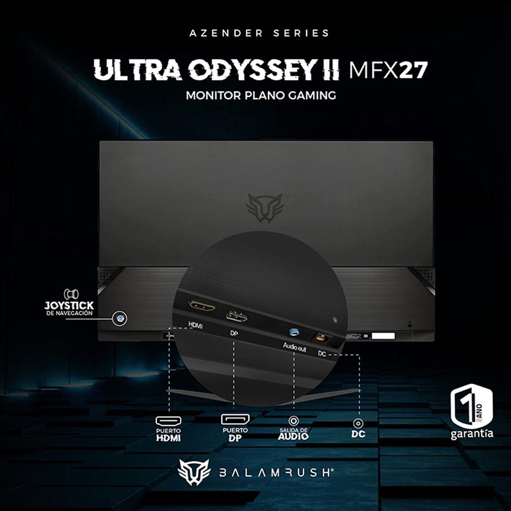 Foto 4 | Monitor Gamer 27 Balam Rush Ultra Odyssey Ii Mfx27 1ms 100hz Full Hd Ips Led Hdmi Br-938310 color Negro