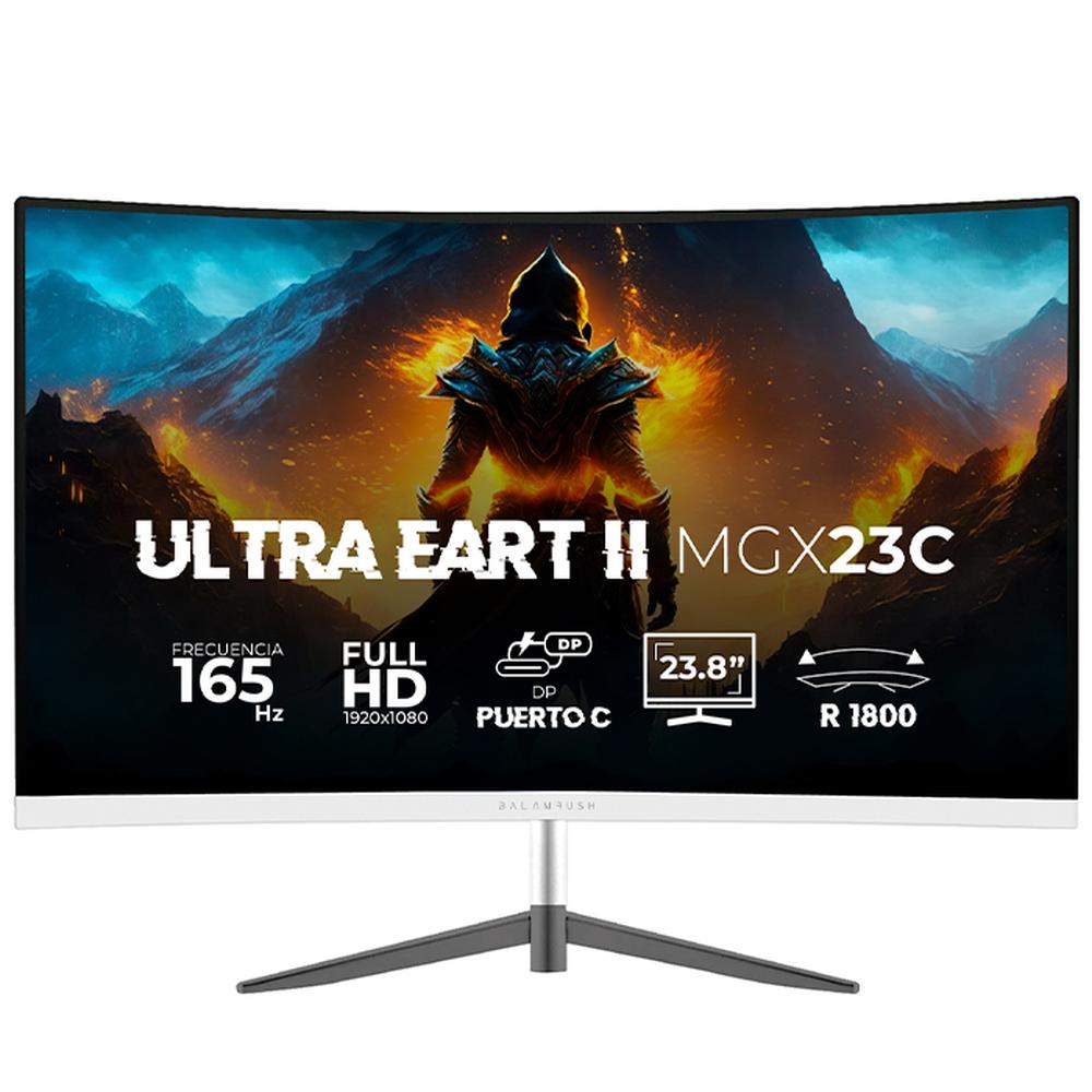 Monitor Gamer Curvo 23.8 Balam Rush Ultra Earth Ii Mgx23c 1ms 165hz Full Hd Va Led Usb-c Br-938334 color Negro