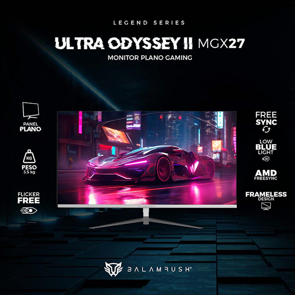 Foto 4 pulgar | Monitor Gamer 27 Balam Rush Ultra Odyssey Ii Mgx27 1ms 165hz Full Hd Va Led Usb-c Br-938303 Color Blanco