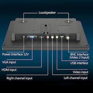 Foto 4 | Monitor Hdmi Hd De 10 Pulgadas, Pantalla Ips, 1024x600p, Computadora Led - Venta Internacional.