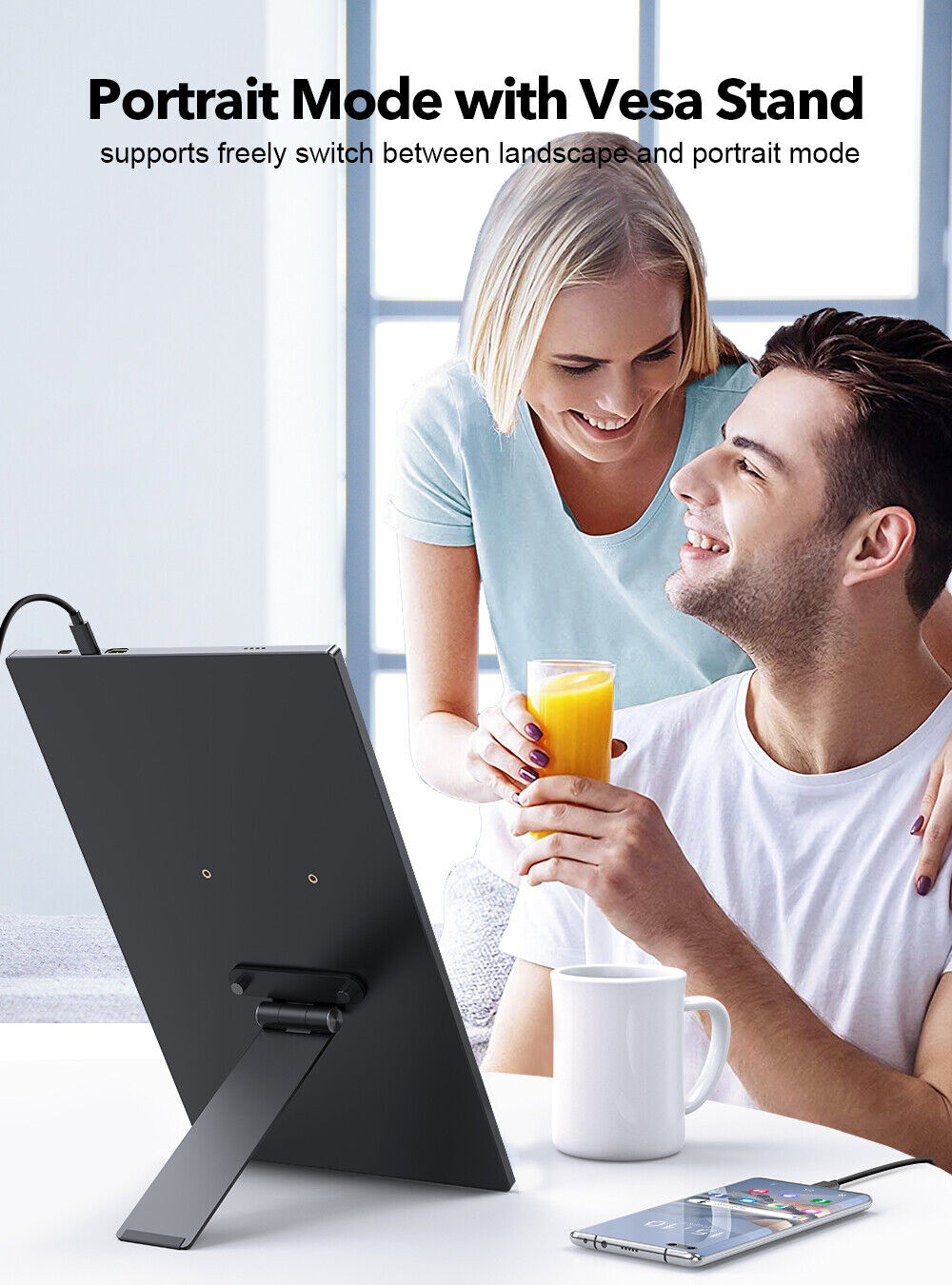 Foto 4 | Soporte De Escritorio Vesa Mount Giratorio 75 Mm - Venta Internacional