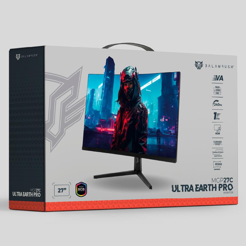 Foto 6 pulgar | Monitor Gamer Curvo 27 Balam Rush Ultra Earth Pro Mgp27c 1ms 240hz Full Hd Va Led Rgb Hdmi Br-938631