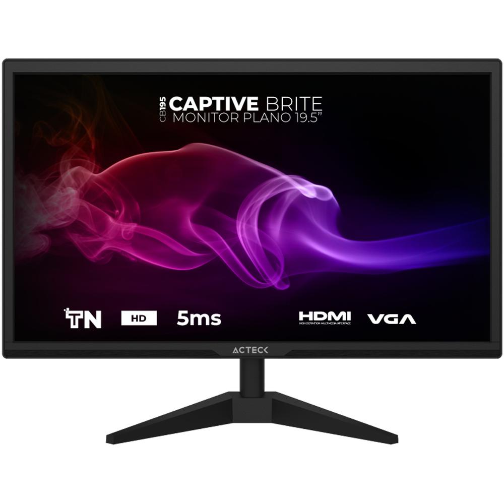 Foto 2 pulgar | Monitor 19.5 Acteck Captive Brite Cb195 5ms 60hz Hd Tn Led Vga Hdmi Ac-939409